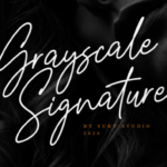 Grayscale Font Poster 1