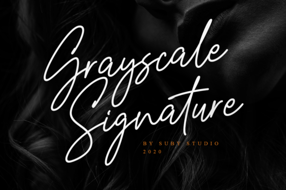 Grayscale Font Poster 1