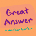 Great Answer Font Poster 1