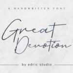 Great Devotion Font Poster 1