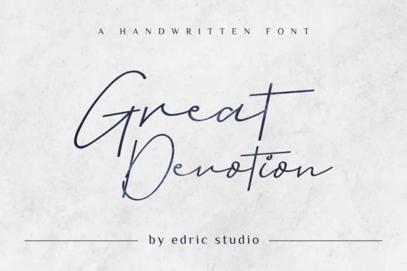 Great Devotion Font Poster 1