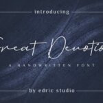 Great Devotion Font Poster 2