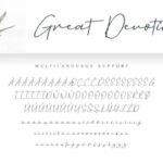 Great Devotion Font Poster 8