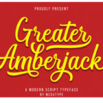 Greater Amberjack Font Poster 1