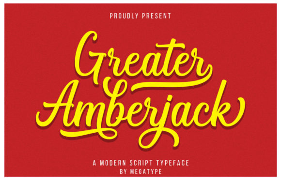 Greater Amberjack Font Poster 1