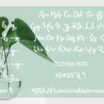 Green Afocado Font Poster 5