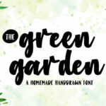 Green Garden Font Poster 1