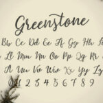 Greenstone Font Poster 2