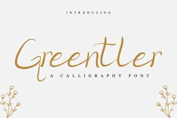 Greentler Font Greentler Font Poster 1
