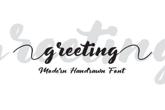 Greeting Font Poster 1