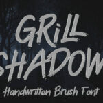 Grill Shadow Font Poster 1