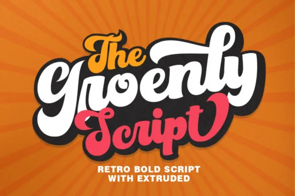 Groenly Script Font Groenly Script Font Poster 1