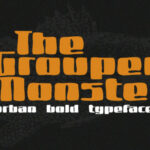 Grouper Monster Font Poster 1