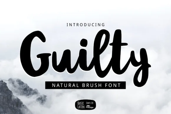 Guilty Font Guilty Font Poster 1