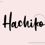 Hachiko Font Poster 1