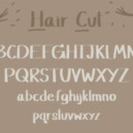 Hair Cut Font Poster 2