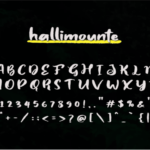 Hallimounte Font Poster 3