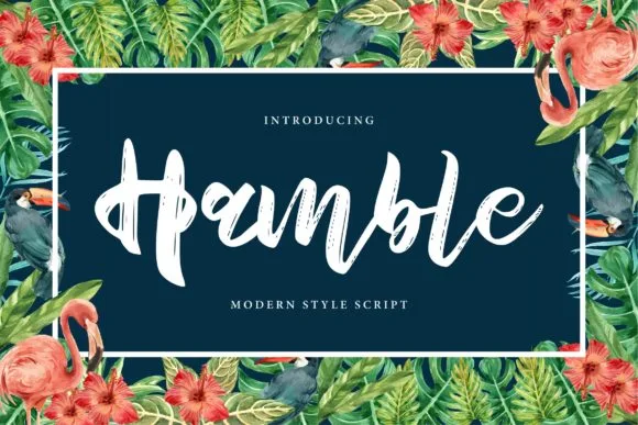 Hamble Font Hamble Font Poster 1
