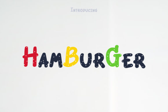 Hamburger Font