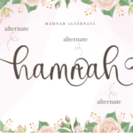 Hamnah Font Poster 5