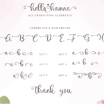 Hamnah Font Poster 9