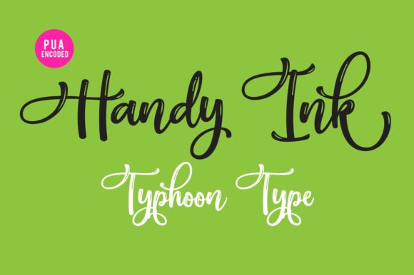 Handy Ink Font Poster 1