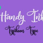 Handy Ink Font Poster 2