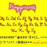 Happiness Font Poster 5