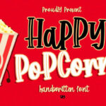 Happy Popcorn Font Poster 1