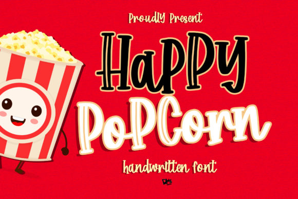 Happy Popcorn Font Poster 1