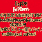 Happy Popcorn Font Poster 6
