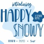 Happy Snowy Font Poster 1