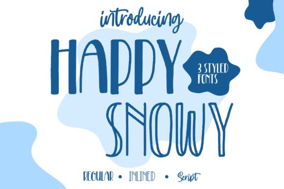 Happy Snowy Font Poster 1