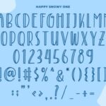 Happy Snowy Font Poster 3