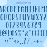 Happy Snowy Font Poster 4