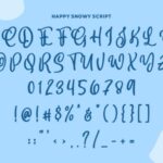 Happy Snowy Font Poster 5
