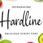 Hardline Font Poster 1