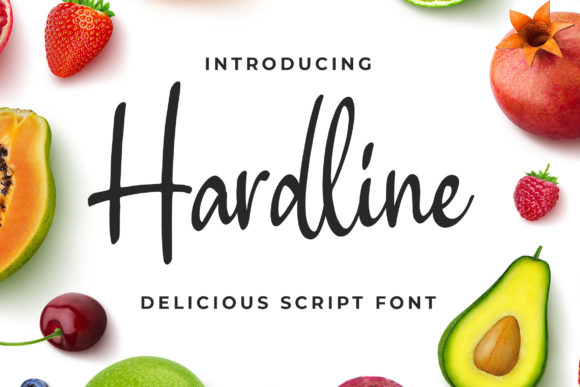Hardline Font Poster 1