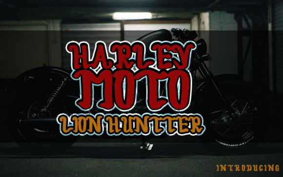Harley Moto Font Poster 1