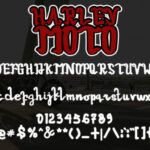 Harley Moto Font Poster 5