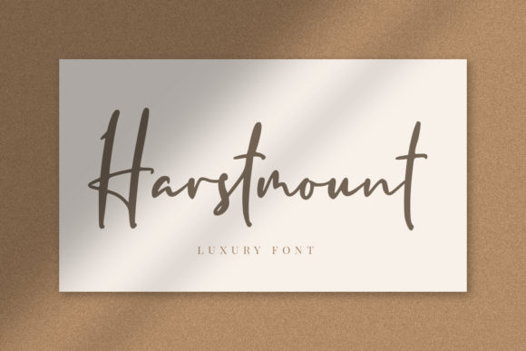 Harstmount Font Poster 1