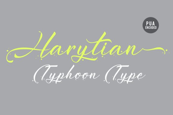 Harytian Font Poster 1