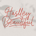 Haslley Beautiful Font Poster 16