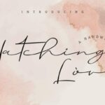 Hatching Love Font Poster 1