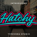 Hatchy Font Poster 1