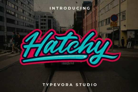 Hatchy Font Hatchy Font Poster 1