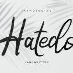 Hatedo Font Poster 1