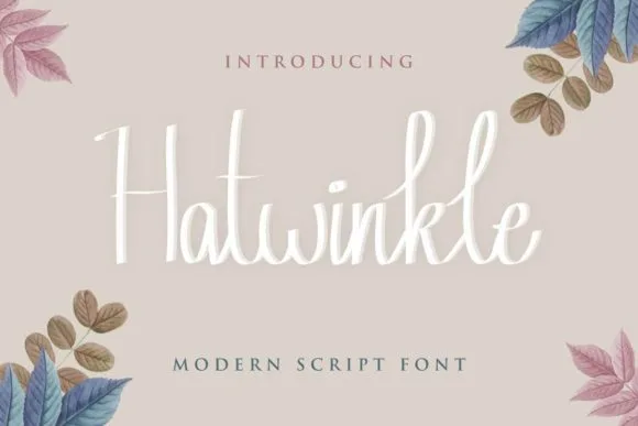 Hatwinkle Font Hatwinkle Font Poster 1