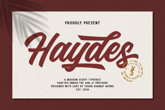 Haydes Font Poster 1