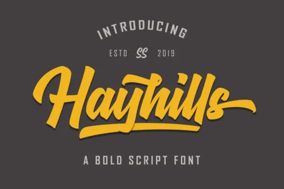 Hayhills Font Hayhills Font Poster 1